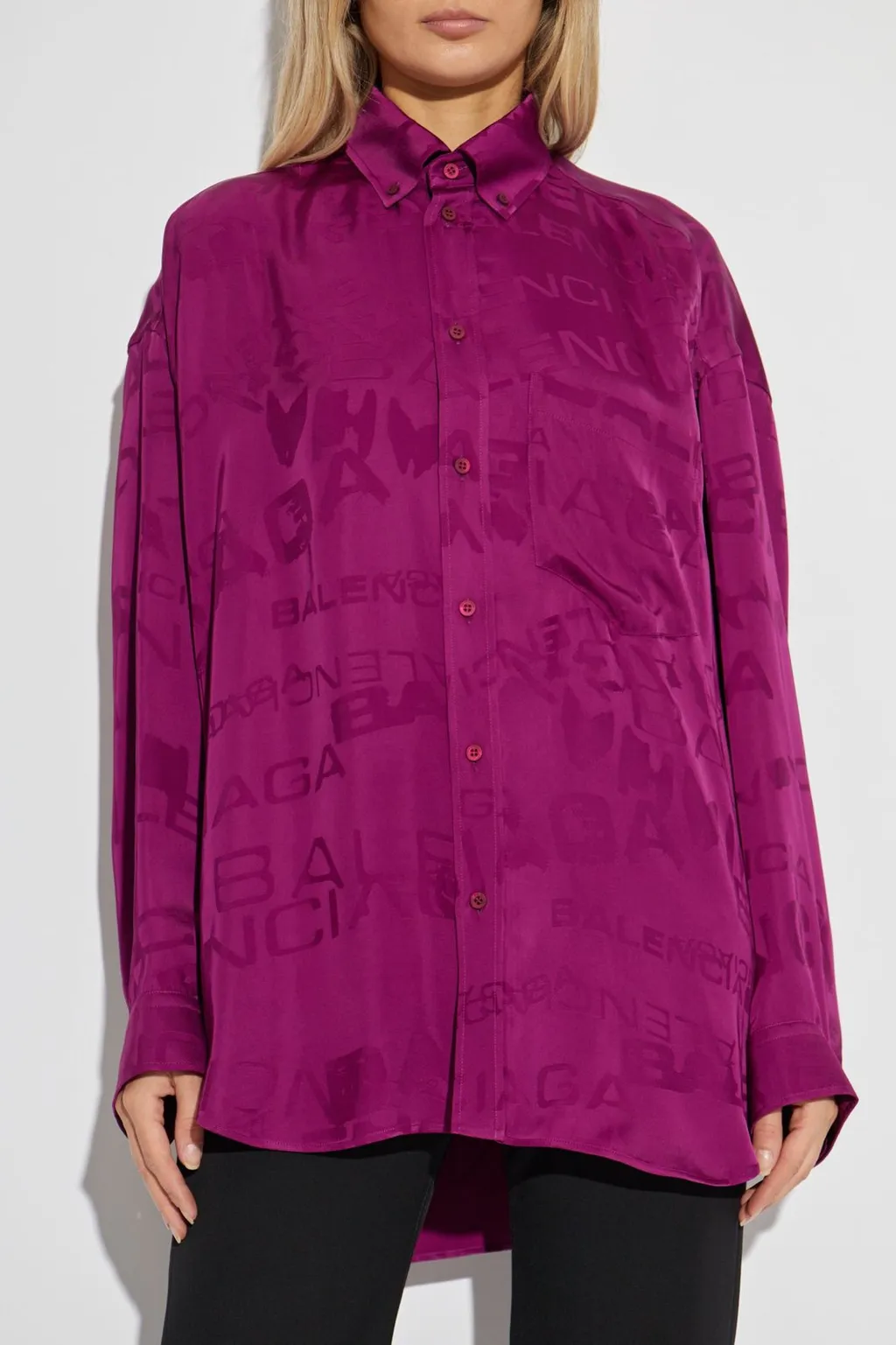Allover Logo Oversized Shirt