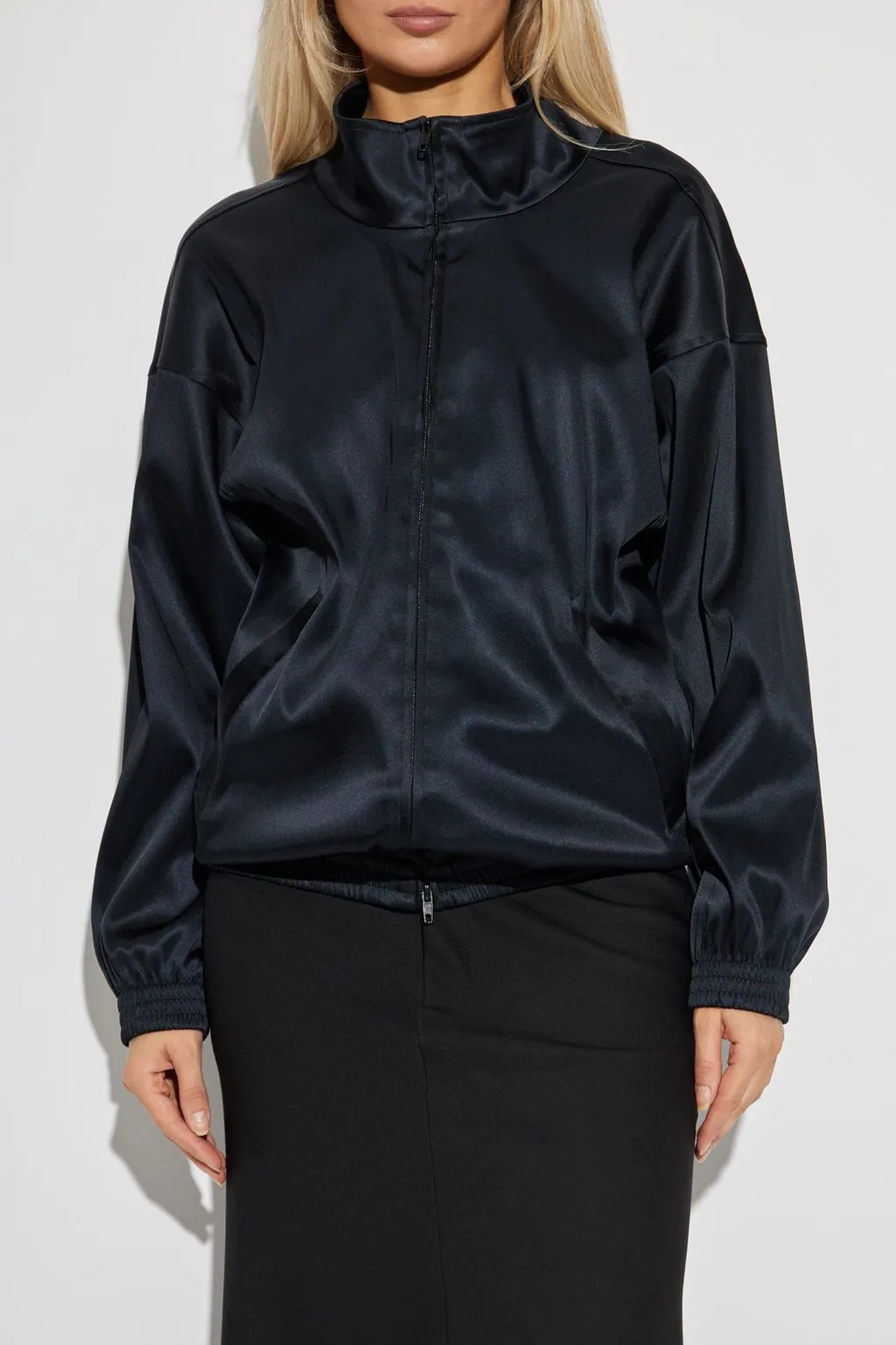 Zip-Up Stand Up Collared Jacket