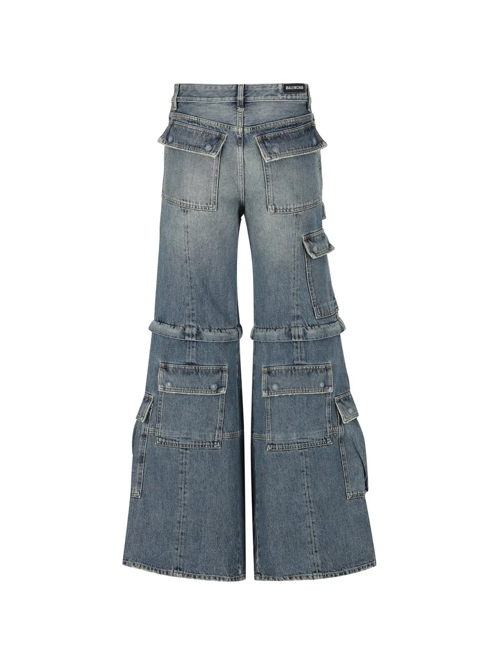 Flared Cargo Jeans