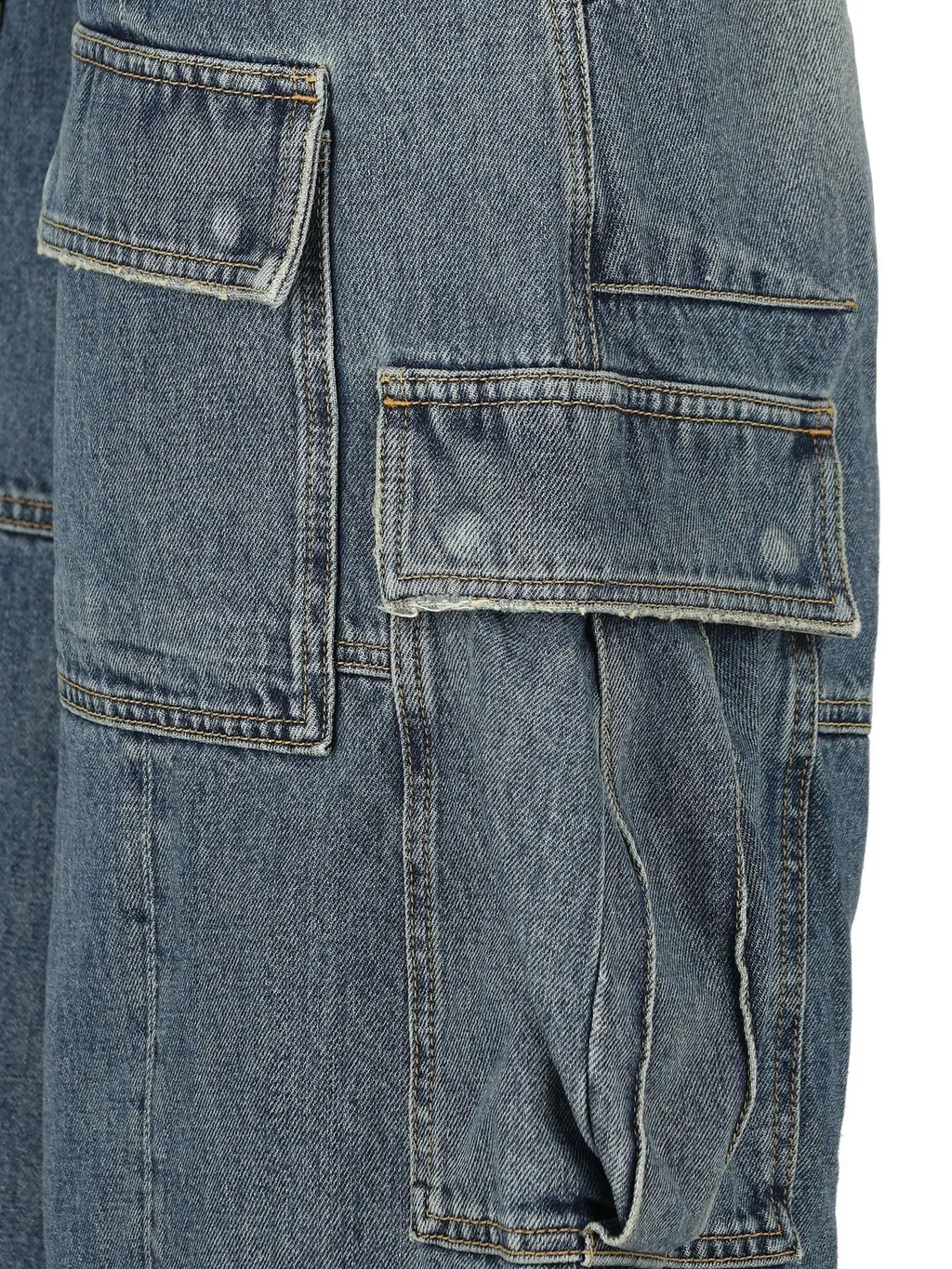 Flared Cargo Jeans