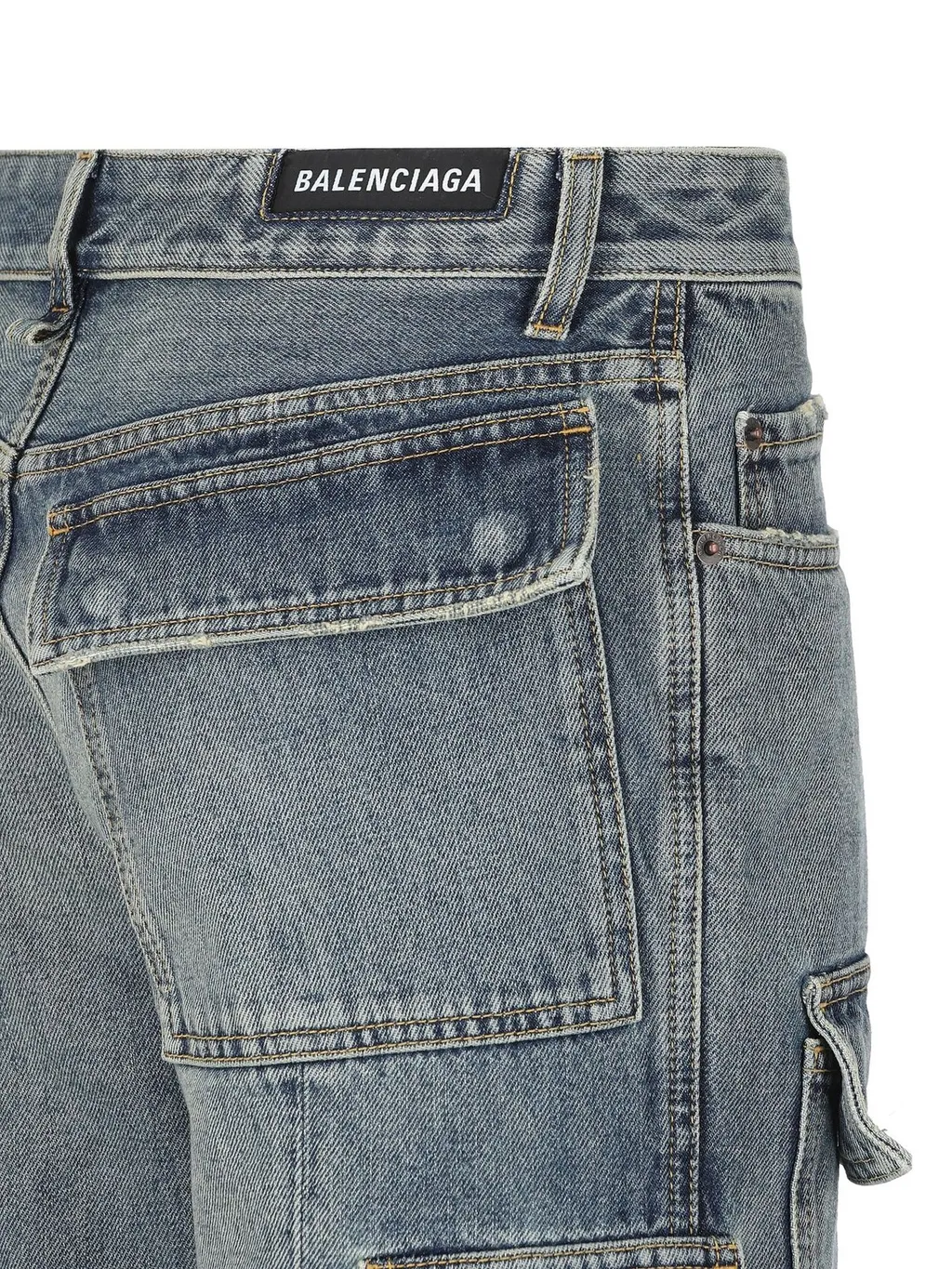 Flared Cargo Jeans