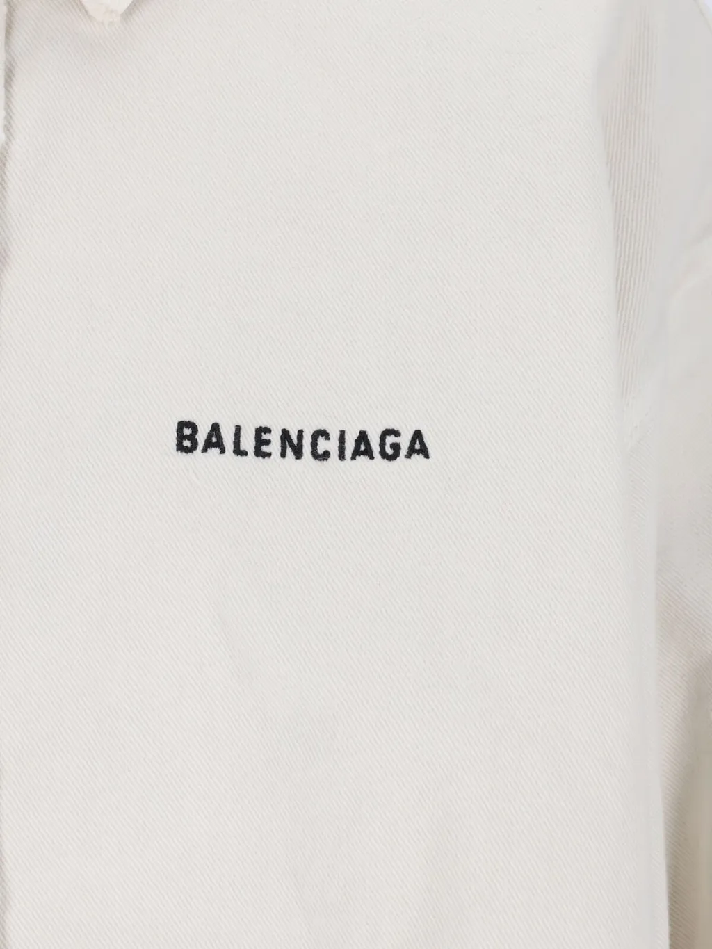 Logo Embroidered Large Fit Shirt