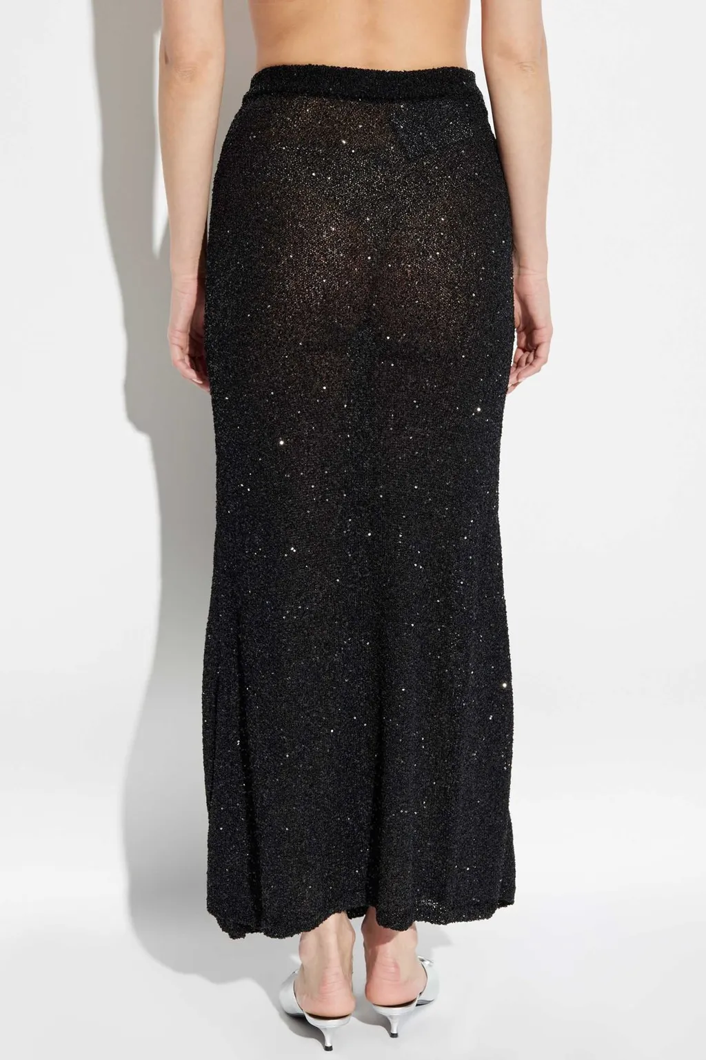 Sequin Embellished Maxi Skirt