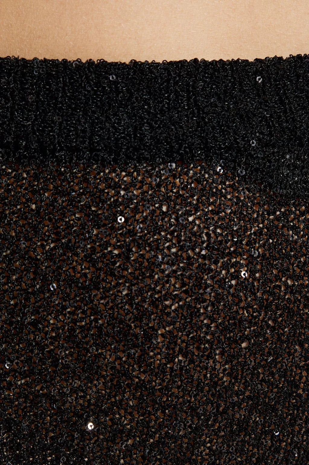 Sequin Embellished Maxi Skirt