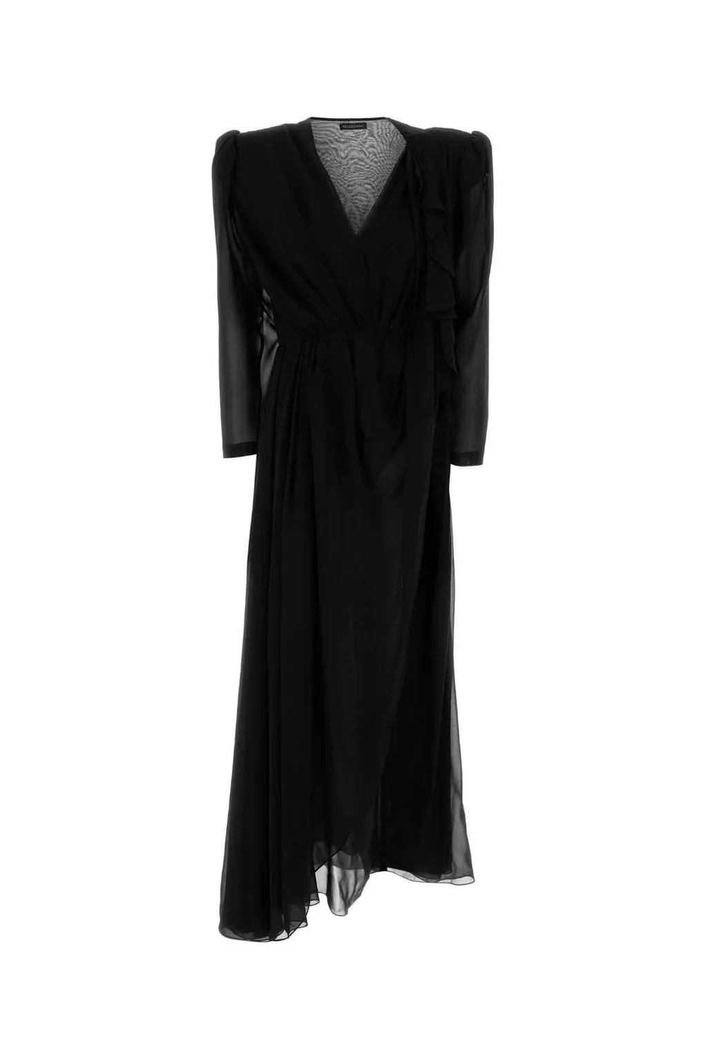V-Neck Chiffon Maxi Dress