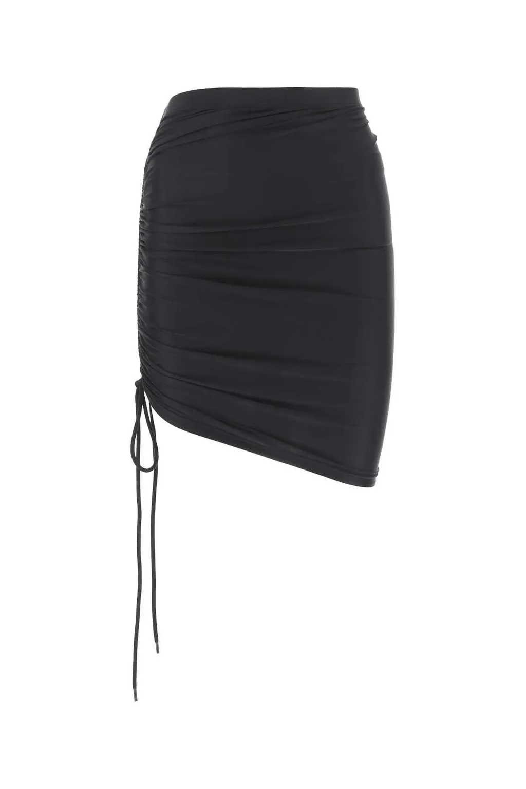 Asymmetric-Hem Mini Skirt