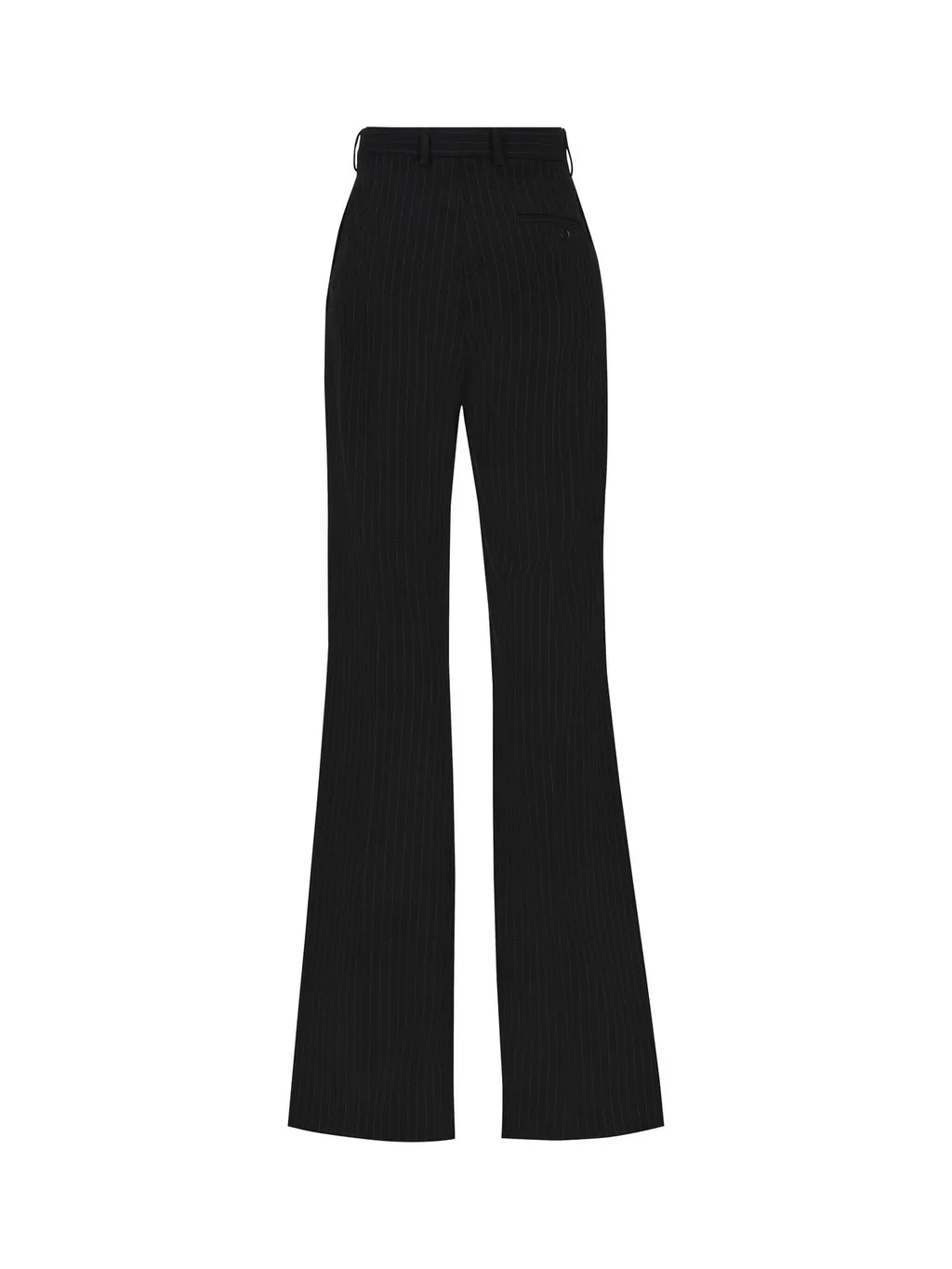 Pinstriped Pleat Front Trousers