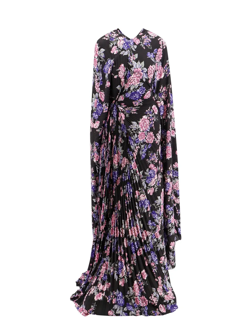 Floral Print Pleated Dress