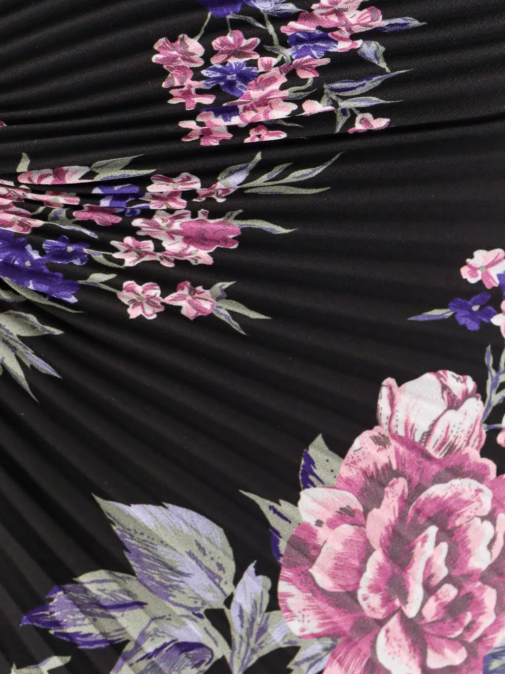 Floral Print Pleated Dress