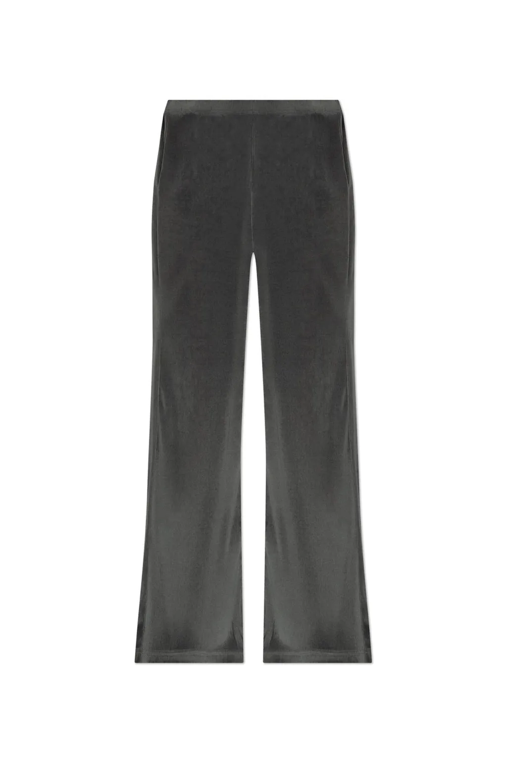 Velvet Flared-Leg Pants