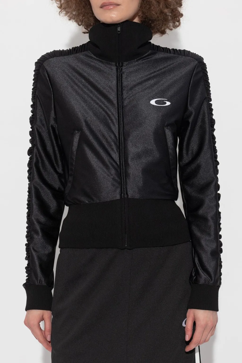 Logo Printed Zip-Up Sweatshirt