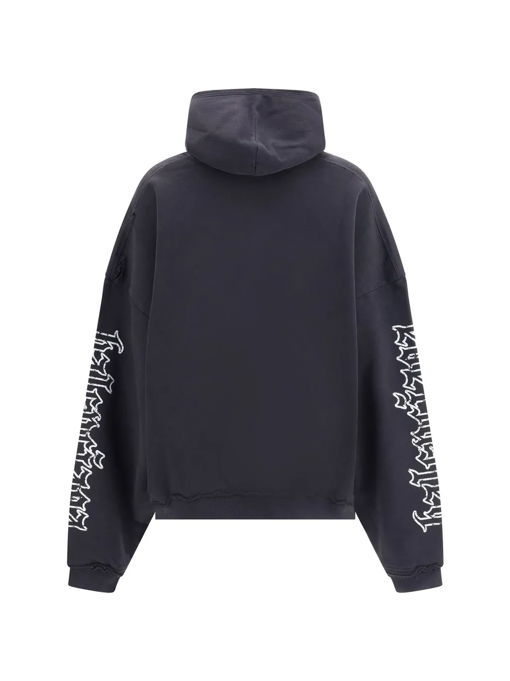 Blackletter Script Pulled Zipped Hoodie