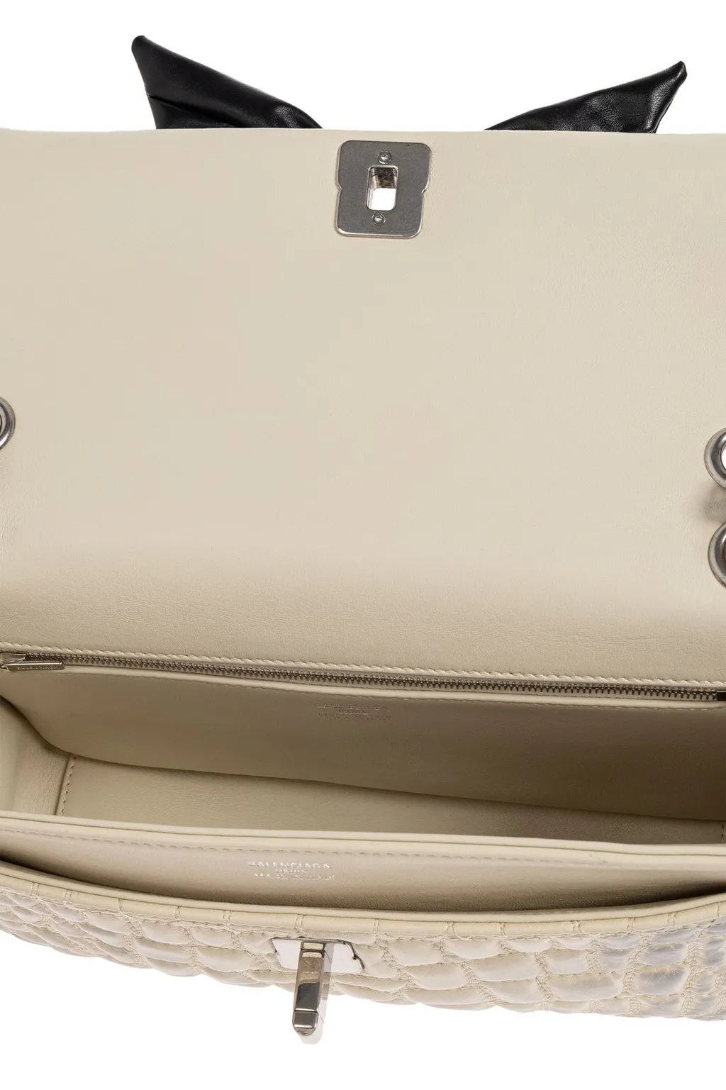 Clem Bow Embossed Small Shoulder Bag