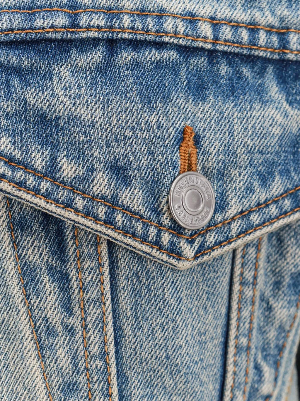 Collared Button-Up Denim Jacket