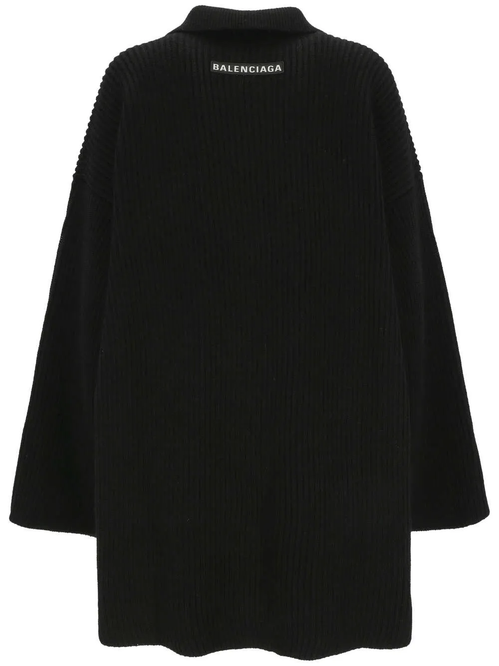 Half-Zip High Neck Poncho