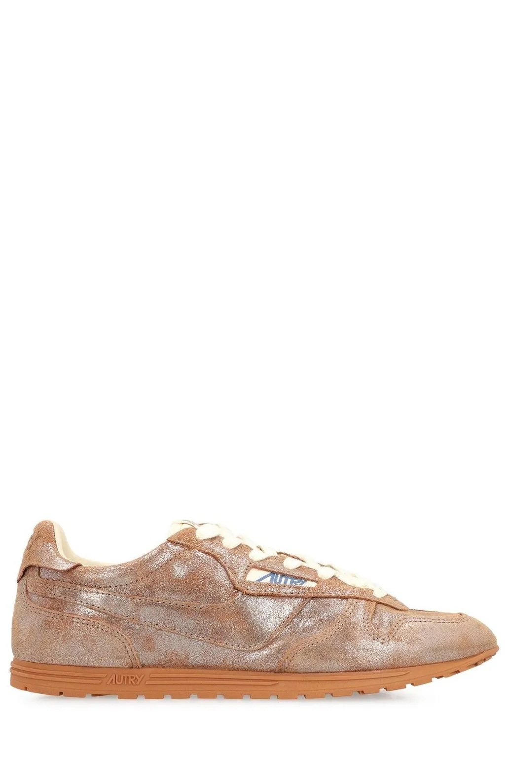 Metallic Effect Low Top Sneakers