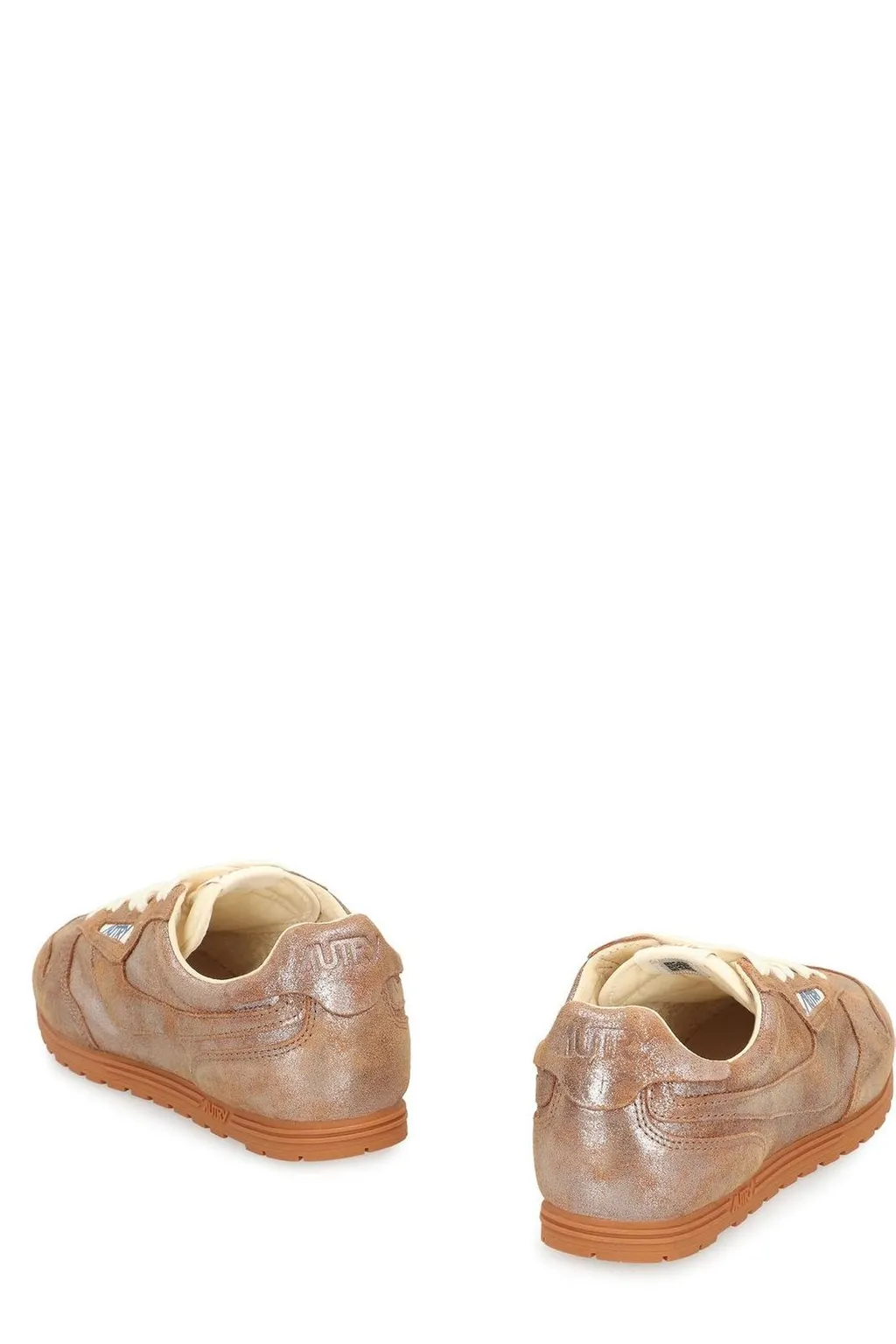 Metallic Effect Low Top Sneakers