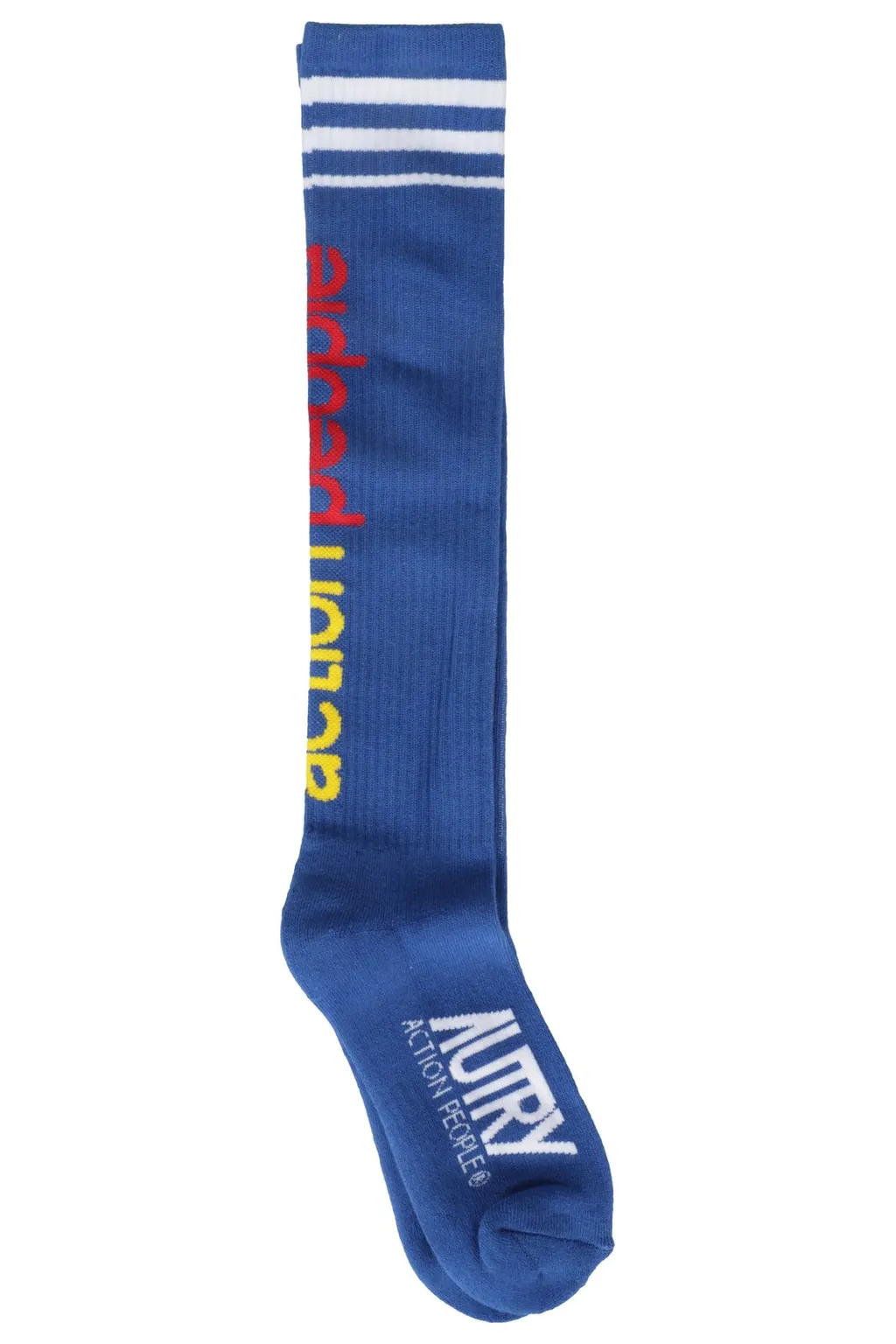 Logo Intarsia Ribbed Socks