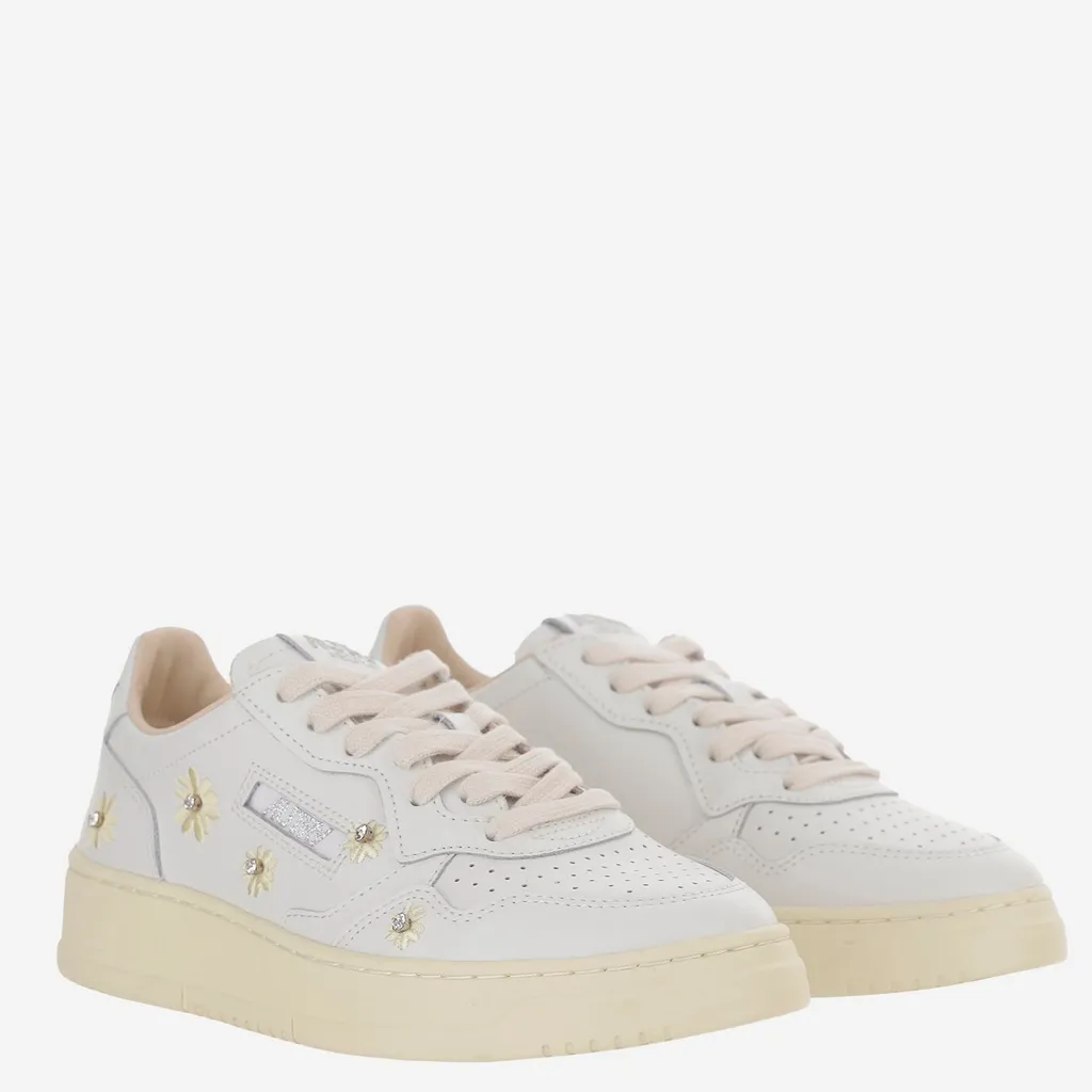 Floral Embroidered Sneakers