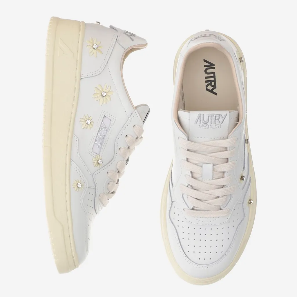 Floral Embroidered Sneakers
