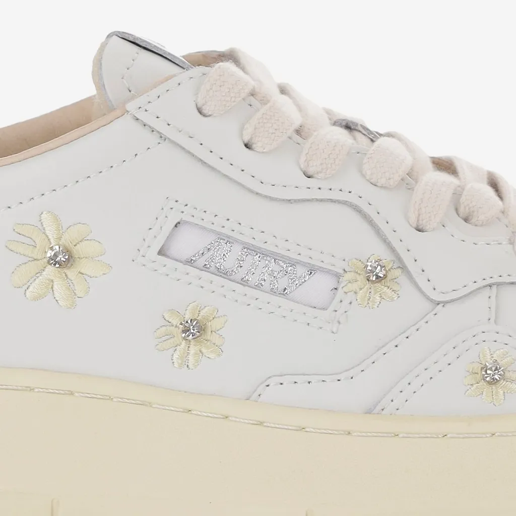 Floral Embroidered Sneakers