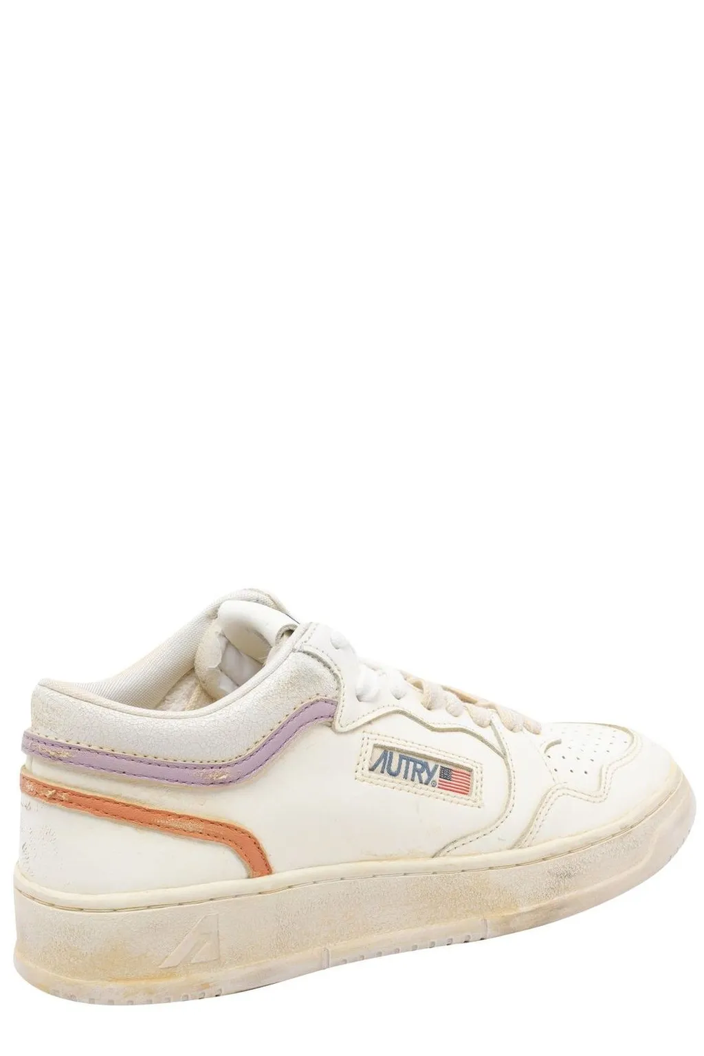 Stripped Lace-Up Sneakers