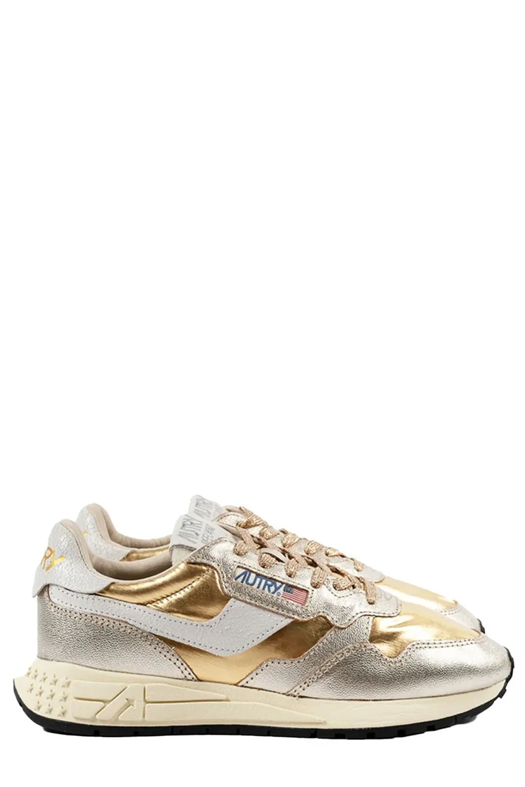 Reelwind Metallic Lace-Up Sneakers