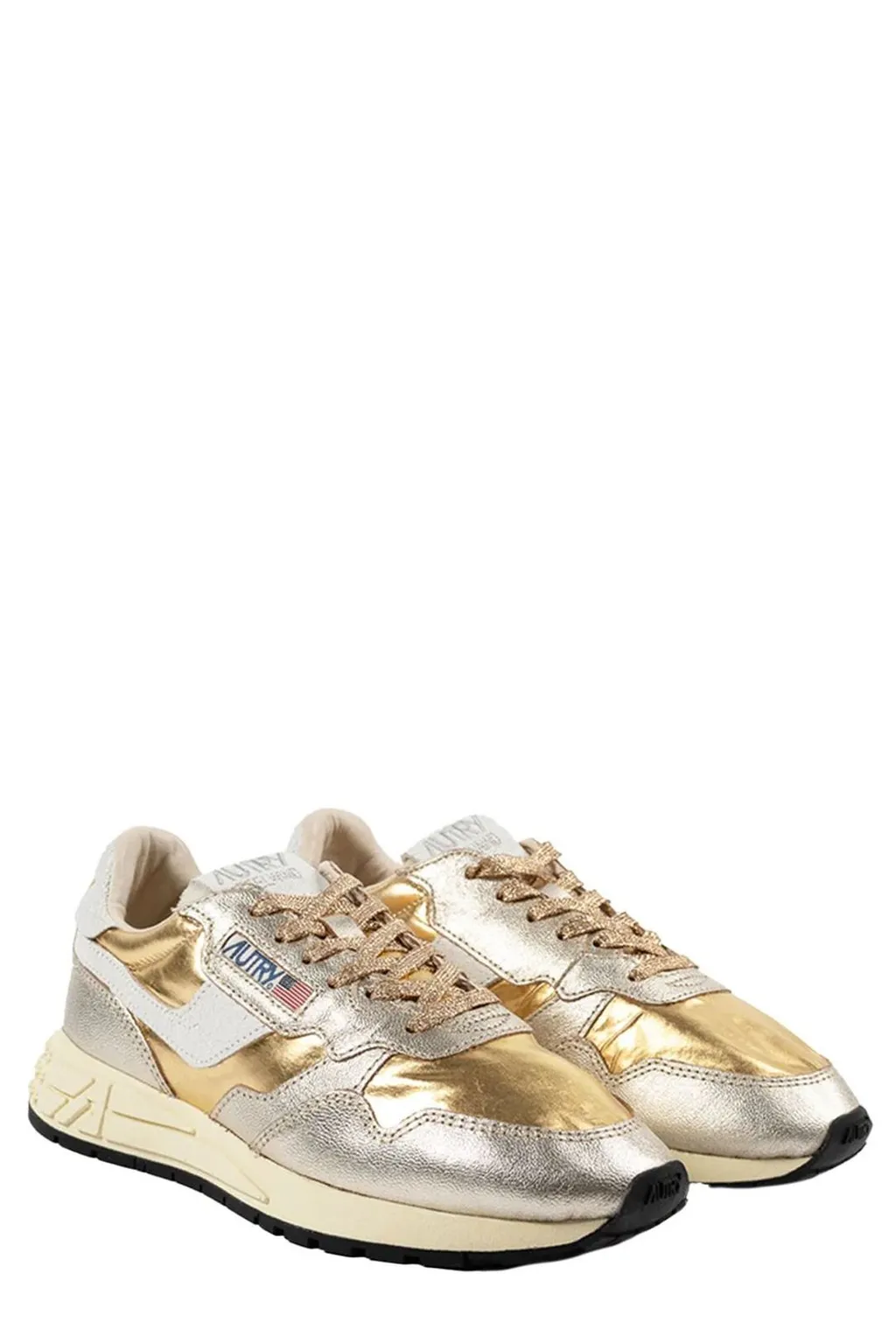 Reelwind Metallic Lace-Up Sneakers