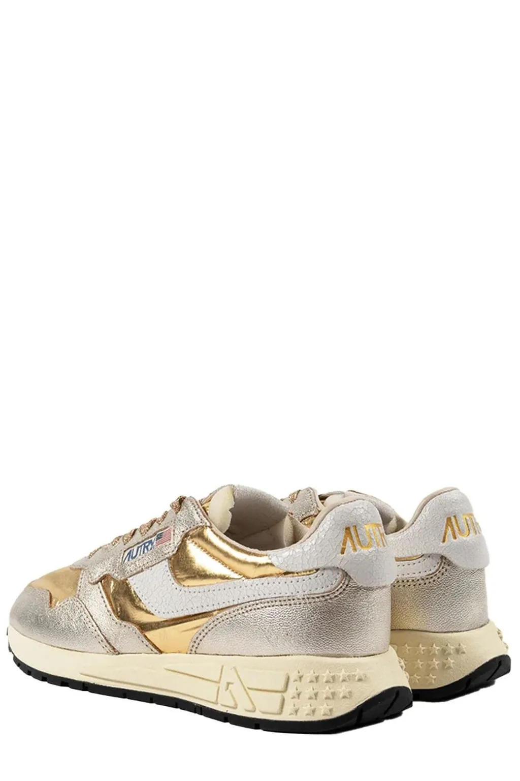 Reelwind Metallic Lace-Up Sneakers