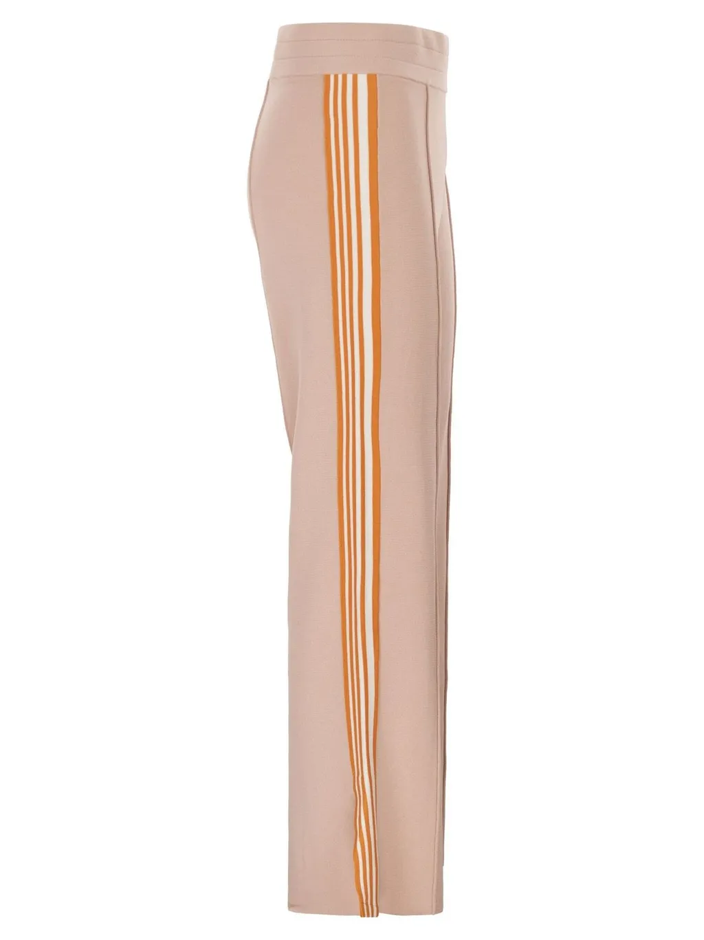 Striped Wide-Leg Track Pants