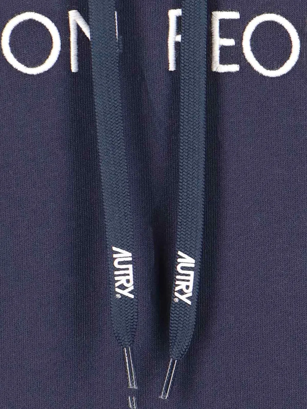 Logo Embroidered Drawstring Hoodie