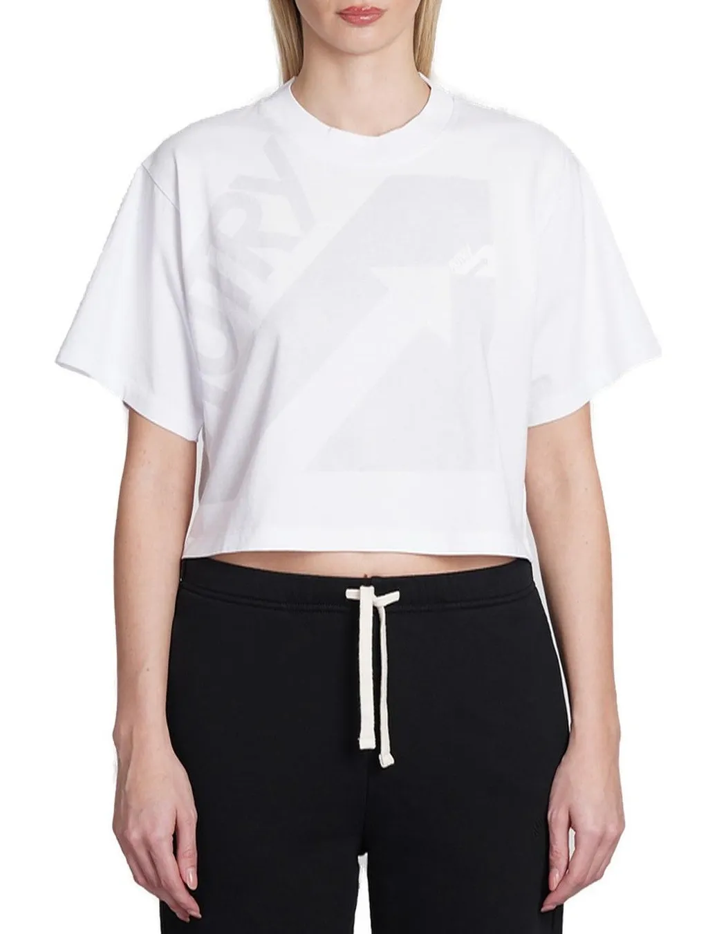 Logo-Printed Cropped T-Shirt