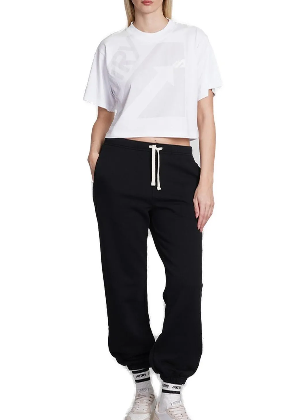 Logo-Printed Cropped T-Shirt