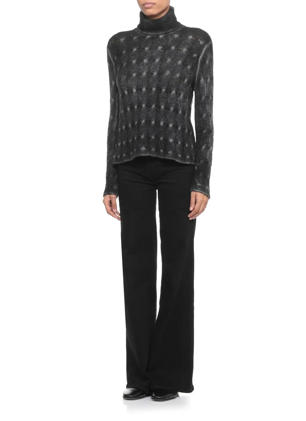 Woven High Neck Knitwear