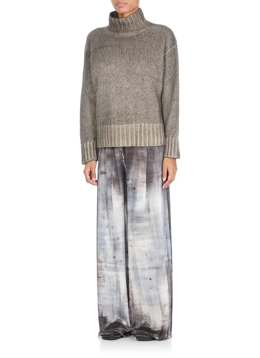 Ribbed High-Neck Knitwear