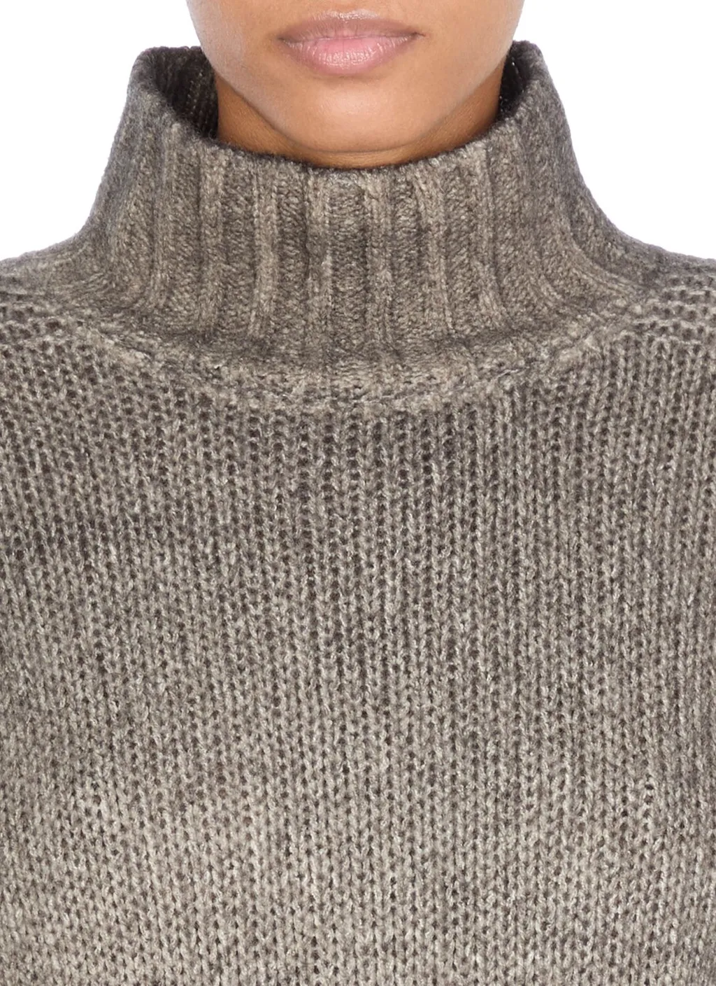 Ribbed High-Neck Knitwear