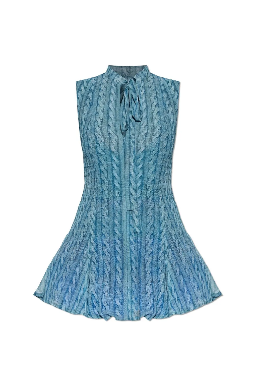 Cable-Knit Sleeveless Dress