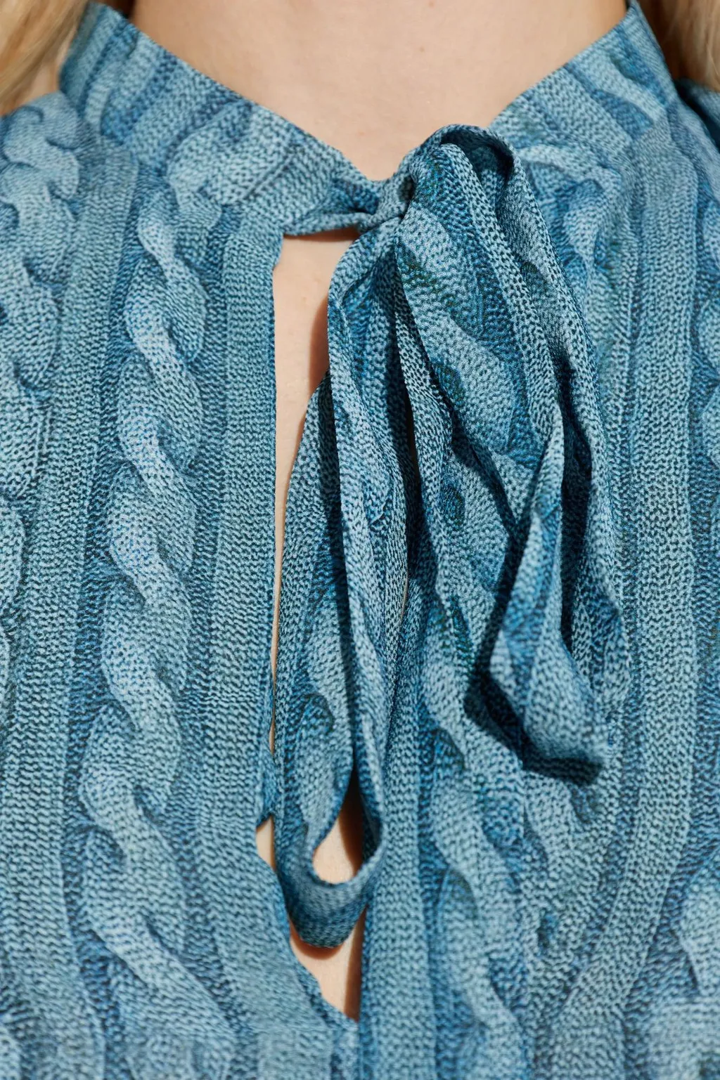 Cable-Knit Sleeveless Dress