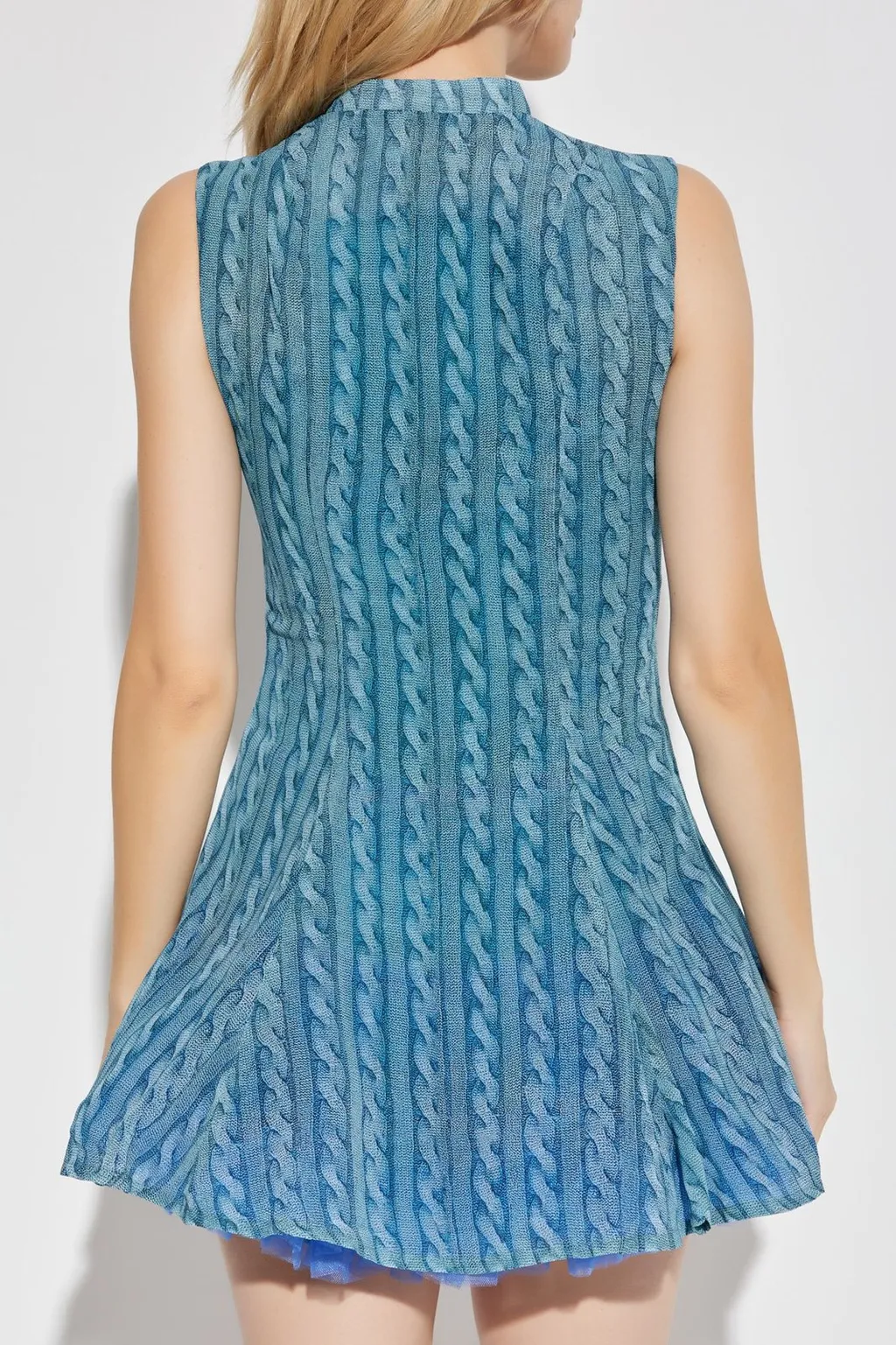 Cable-Knit Sleeveless Dress