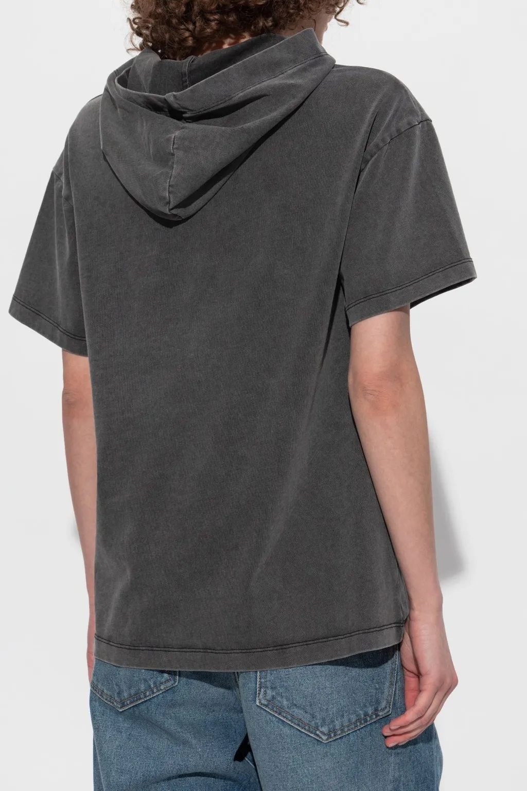 Cut-Out Hooded T-Shirt