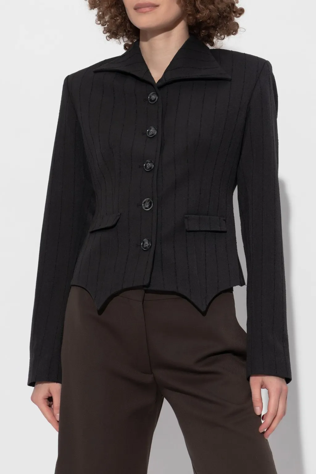 Pinstripe Tailored Jacket