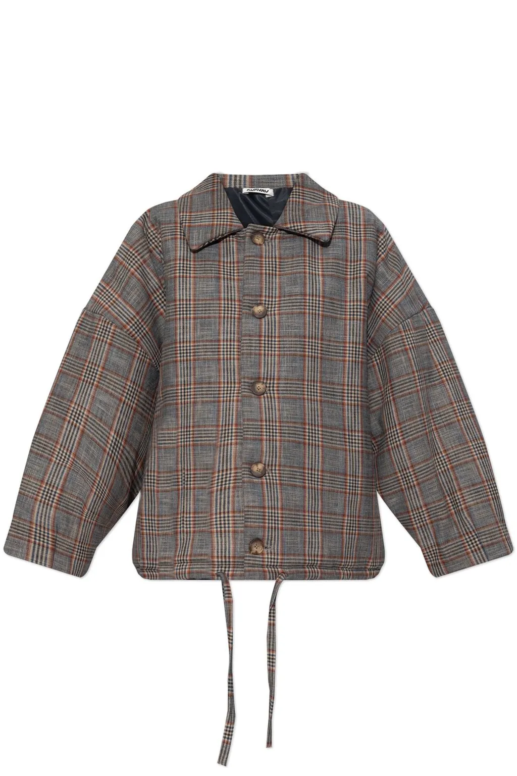 Checked Oversized Jacket