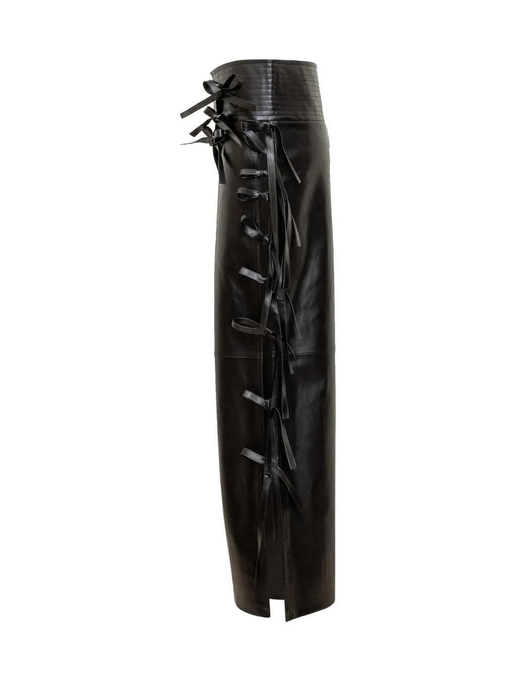 Lace-Up Midi Skirt