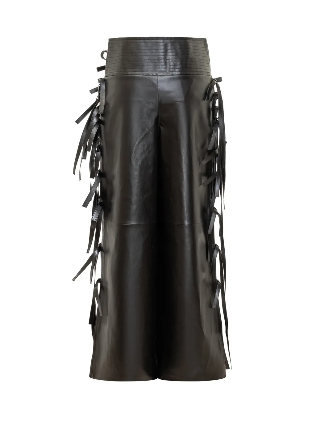 Lace-Up Midi Skirt