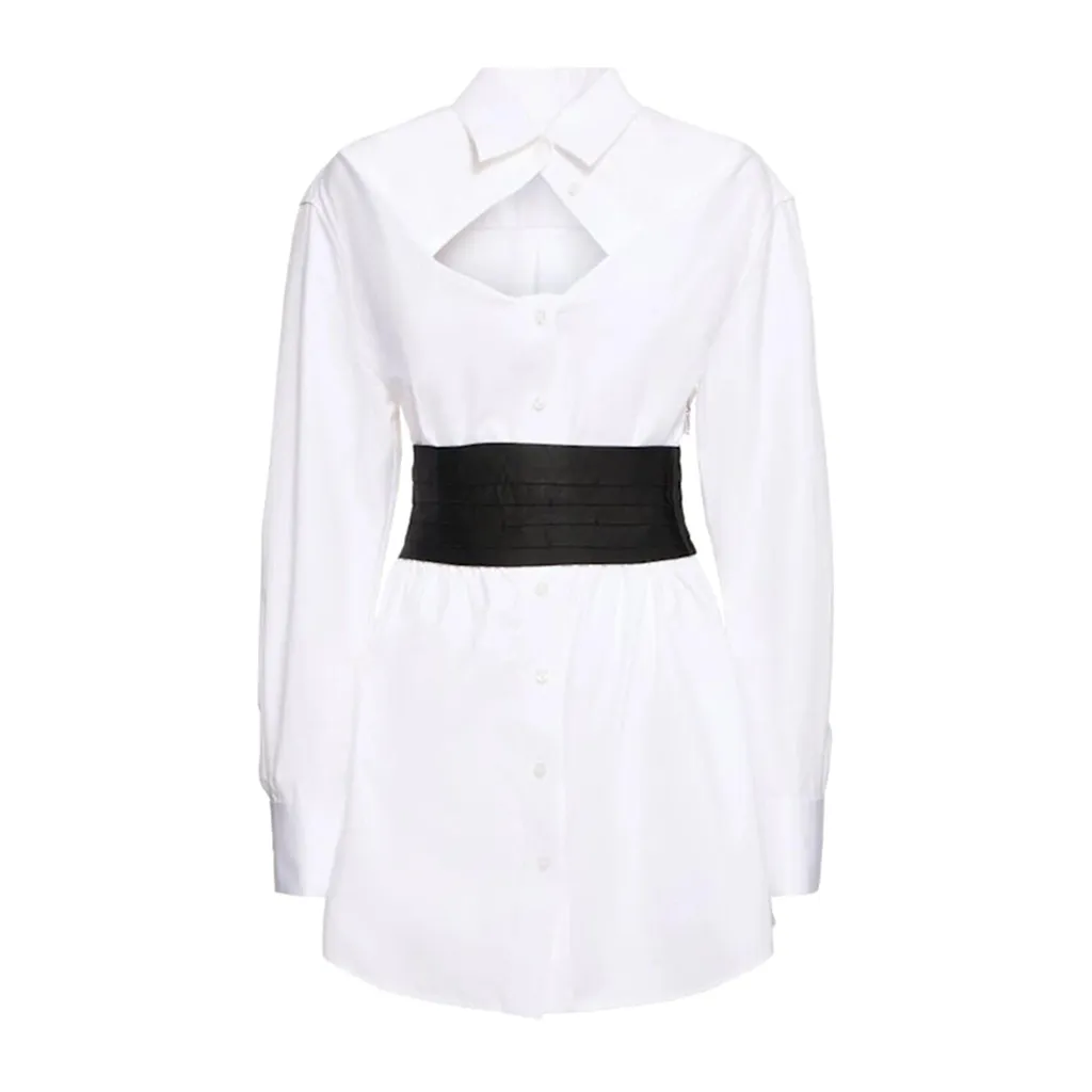 Deconstructed Mini Shirtdress