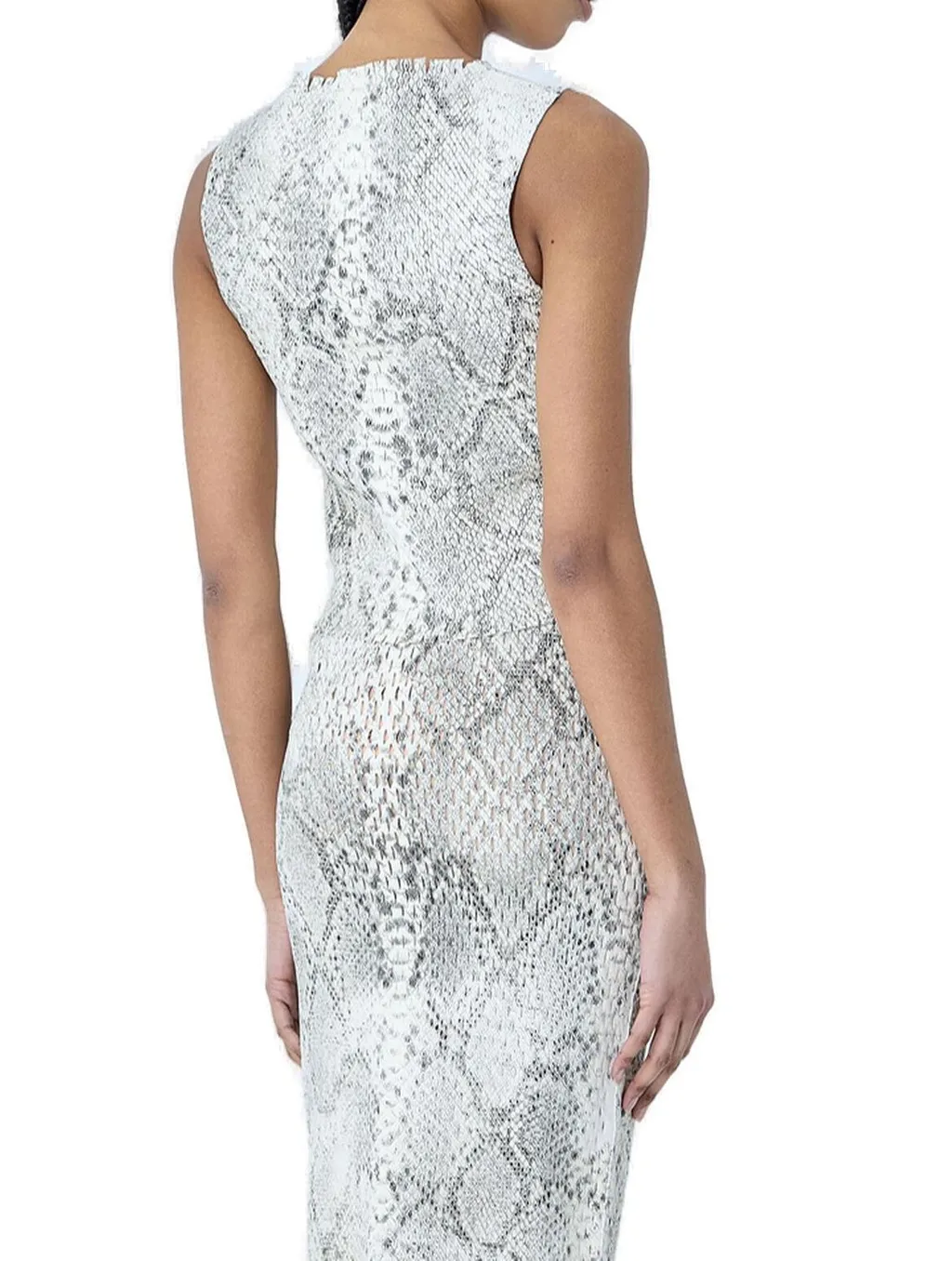 Printed Mock-Neck Tank Top