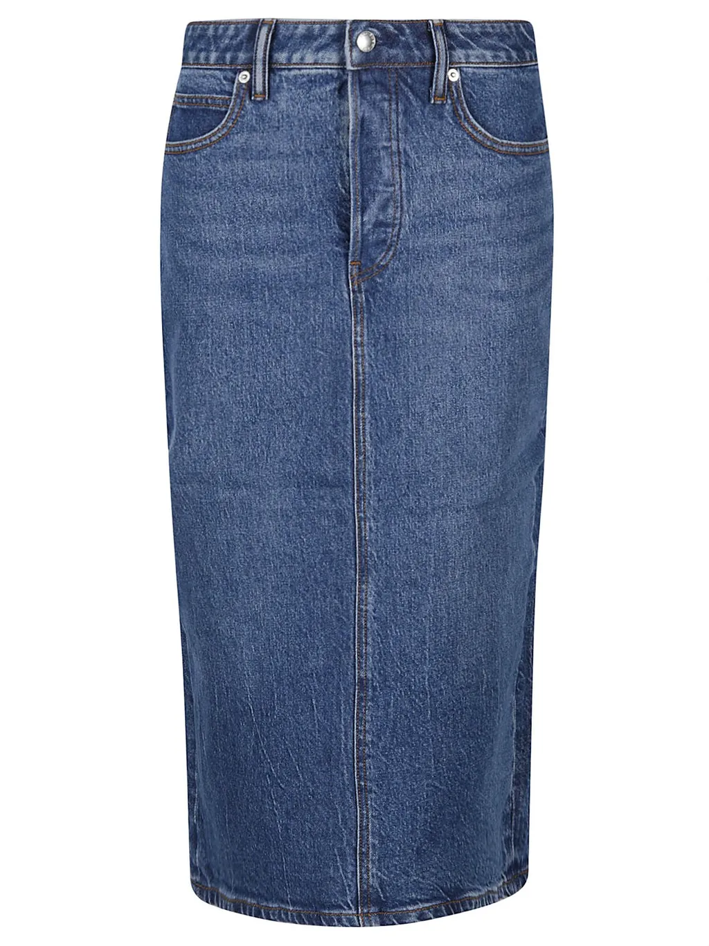 Denim Midi Skirt