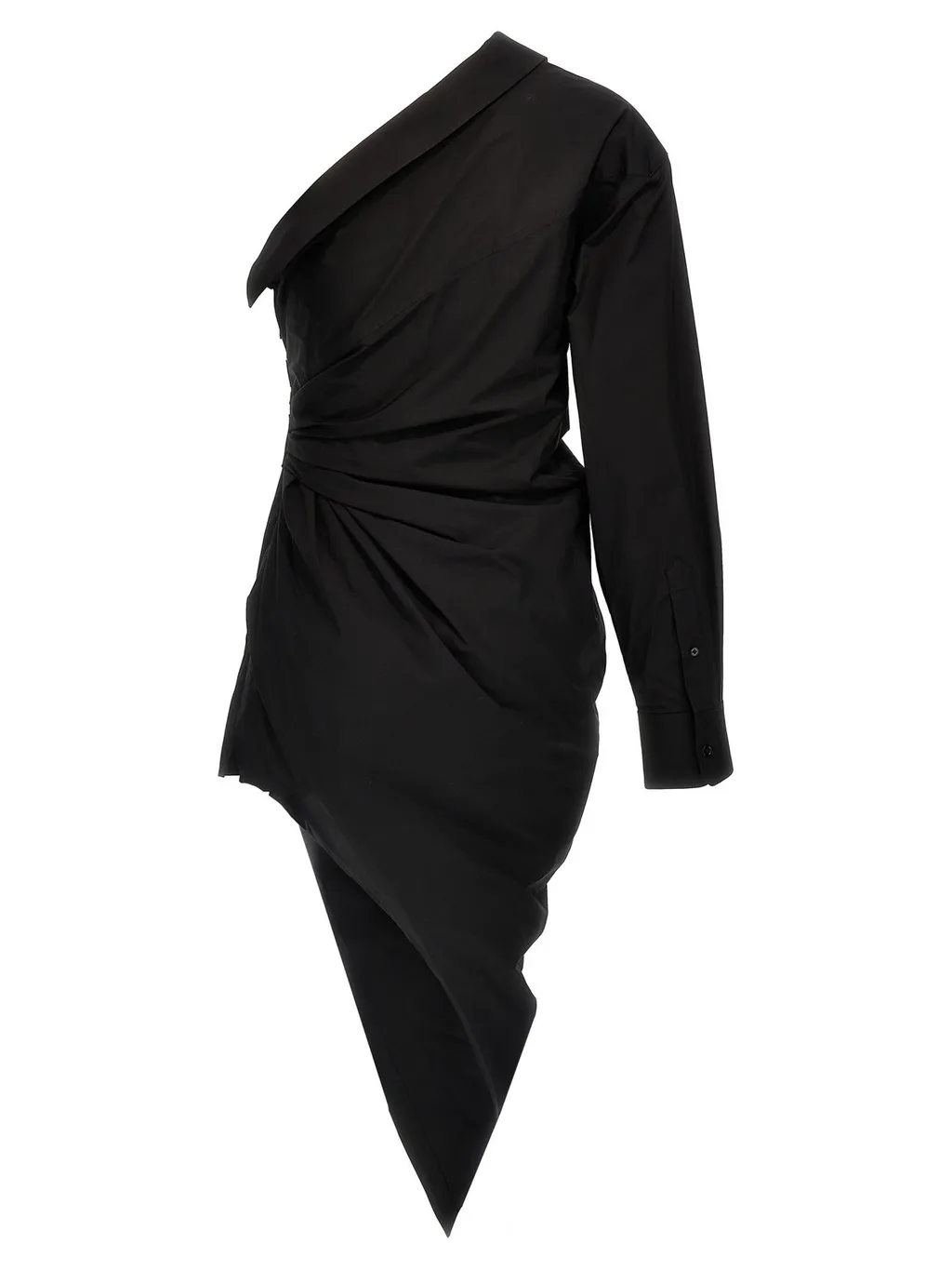 Asymmetric Shirt Dress