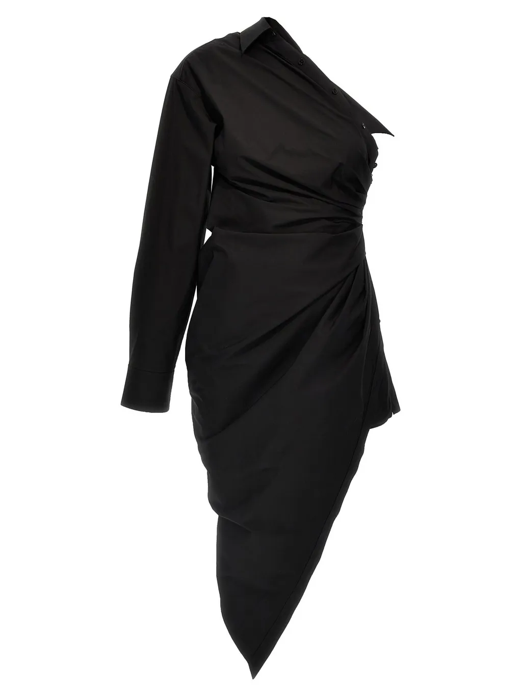 Asymmetric Shirt Dress