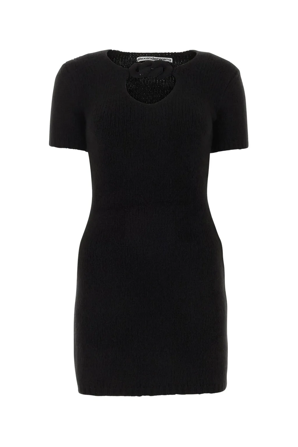 Circle Cut-Out Knit Mini Dress